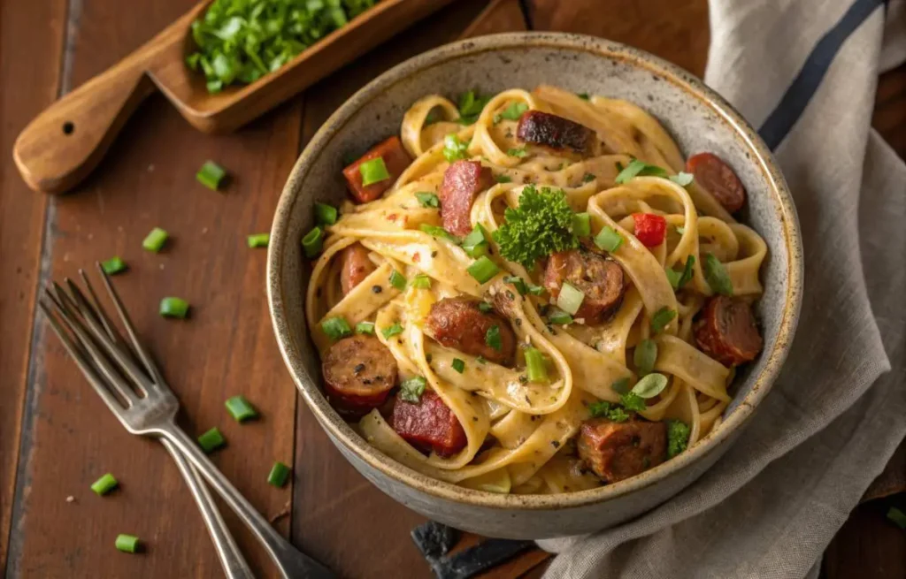 creamy cajun sausage pasta