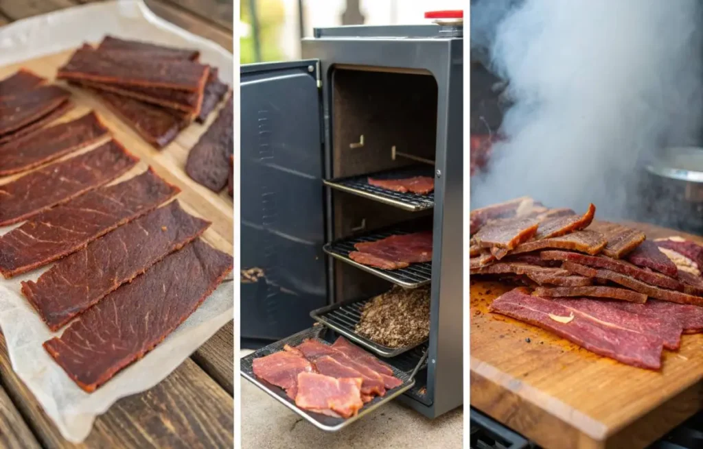 Step-by-step process of making Smoked Beef Jerky
