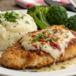 Longhorn Parmesan Crusted Chicken Recipe served on a plate